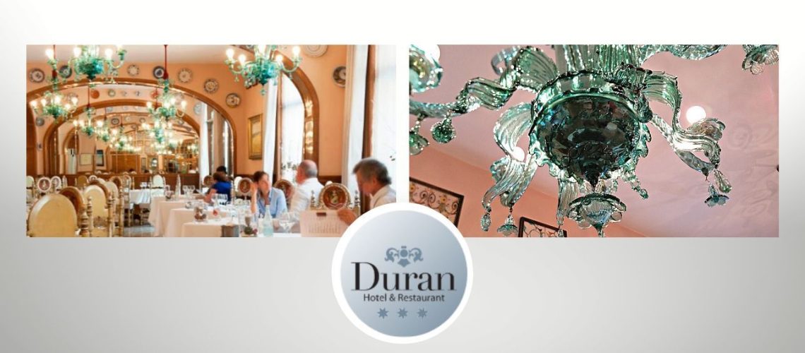 La historia de las lámparas del restaurante del Hotel Duran